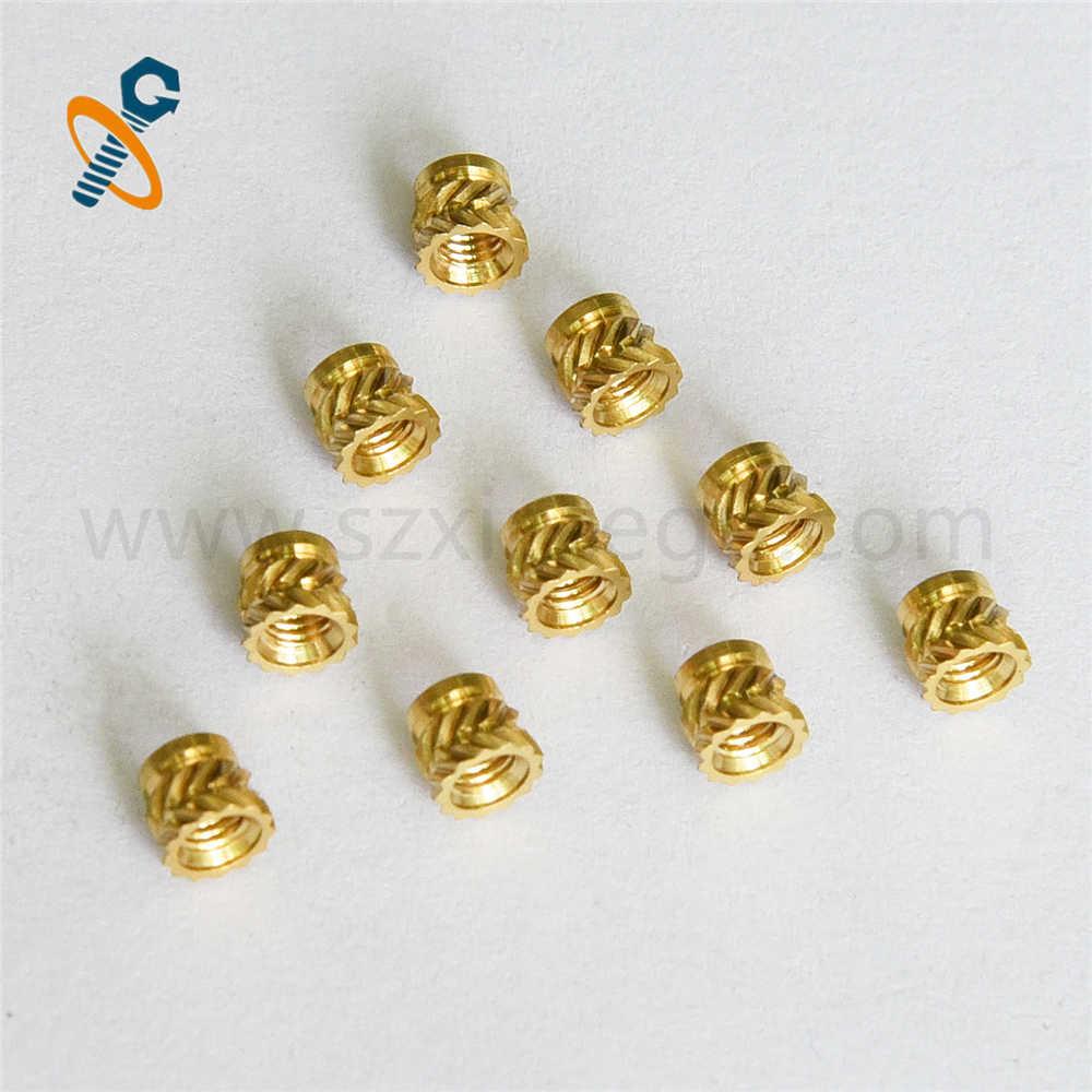 Copper knurled small nuts