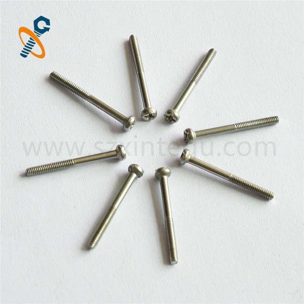 Stainless steel 304 non-standard pan head cross recessed half-thread screw