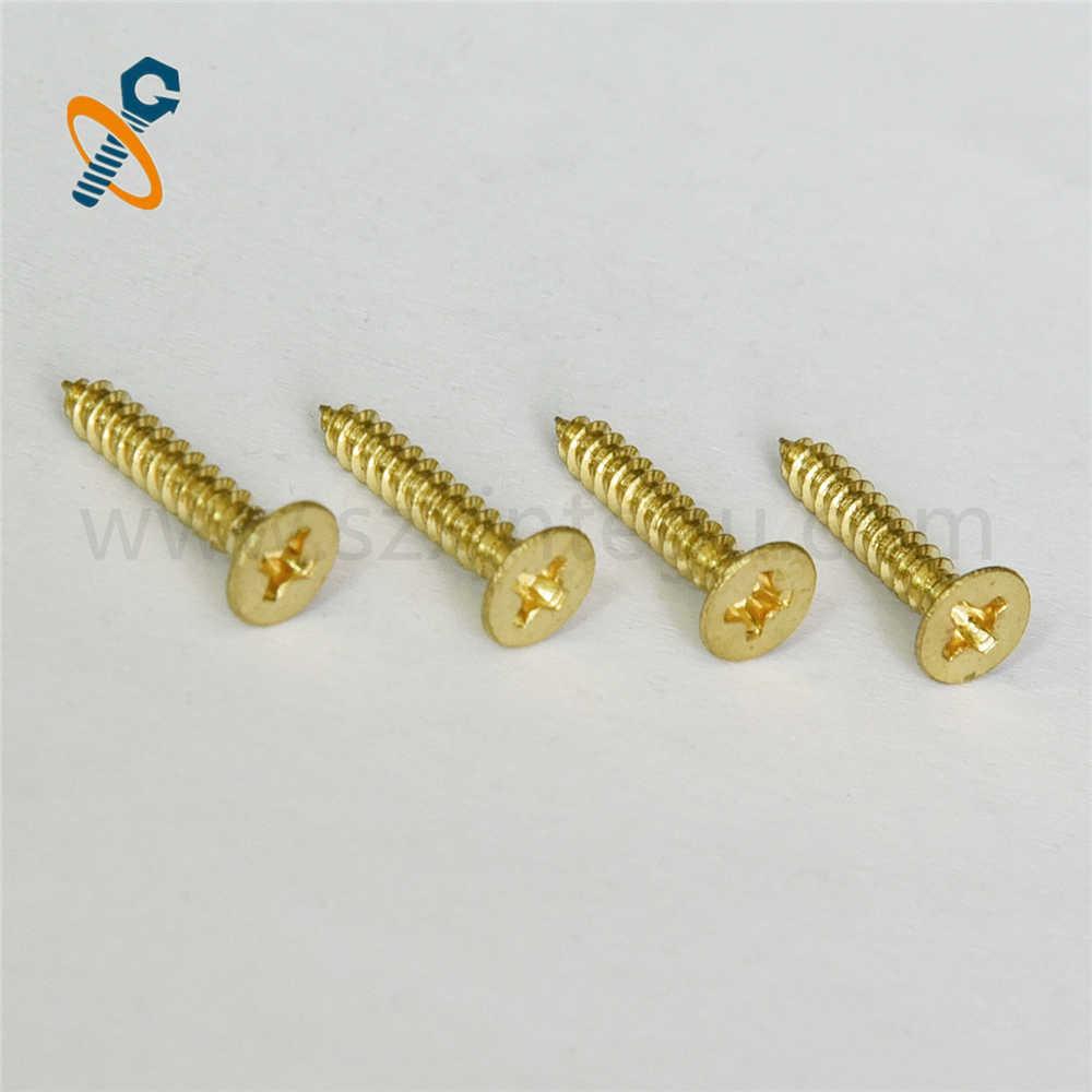 Copper flat head cross recessed tapping screws