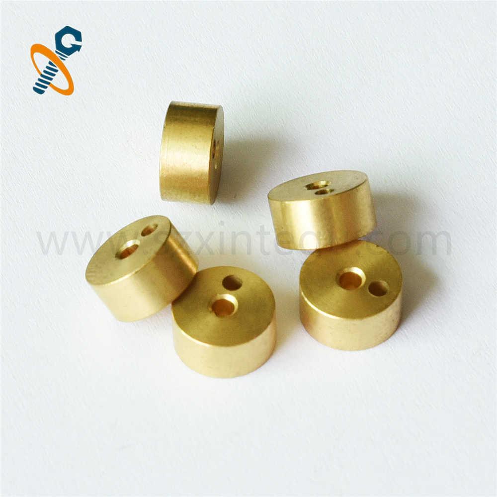 Brass two-hole cylindrical parts