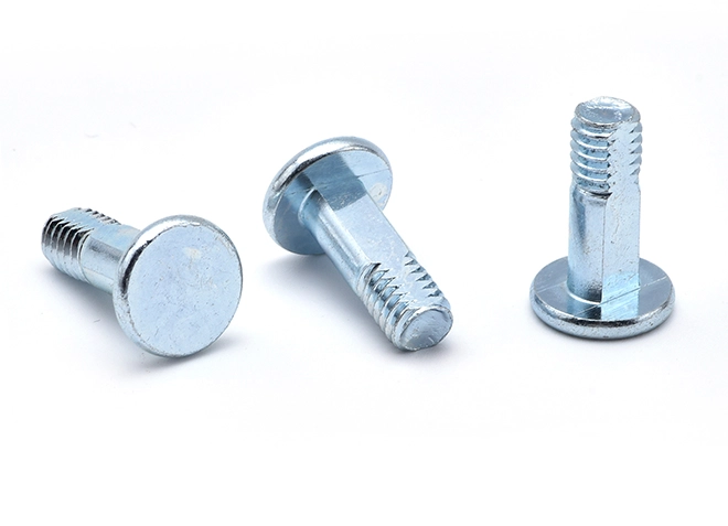 Round Head Double Slotted Half Thread Screw