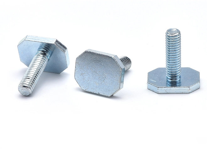 Blue and White Zinc Cold Heading Square Screw