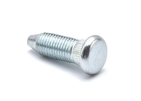 Blue and White Zinc Round Head Automotive Screw