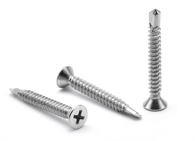 304 Countersunk Cross Drill Tail Screw