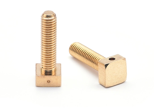 Brass Square-Drilled Screw