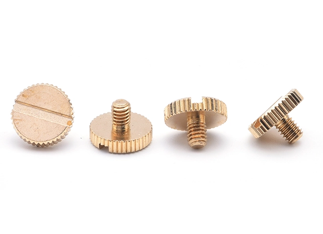 Cross-slotted Copper Screw