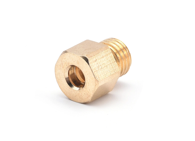 Precision Hexagonal Internal-External Nut Copper Component